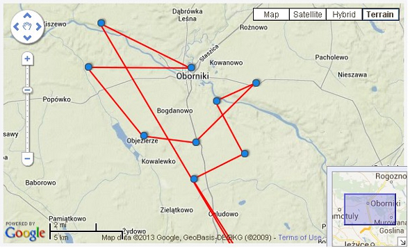 map wlkp 2013oborniki